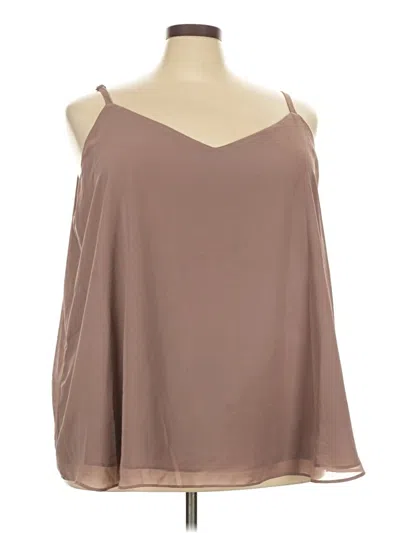 Pre-owned Torrid Sleeveless Blouse In Brown