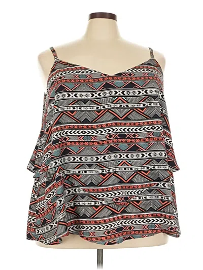 Pre-owned Torrid Sleeveless Blouse In Brown
