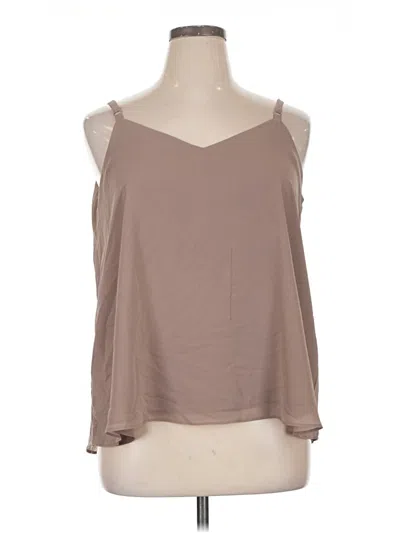 Pre-owned Torrid Sleeveless Blouse In Brown