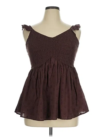 Pre-owned Torrid Sleeveless Blouse In Brown