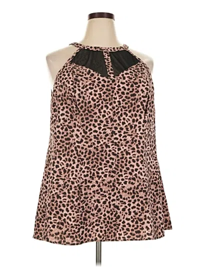 Pre-owned Torrid Sleeveless Blouse In Brown