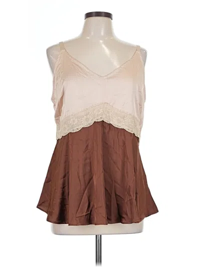 Pre-owned Torrid Sleeveless Blouse In Brown