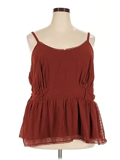 Torrid Sleeveless Blouse In Brown