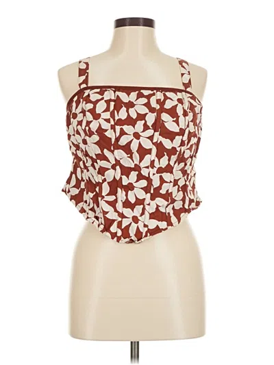 Pre-owned Torrid Sleeveless Blouse In Burgundy