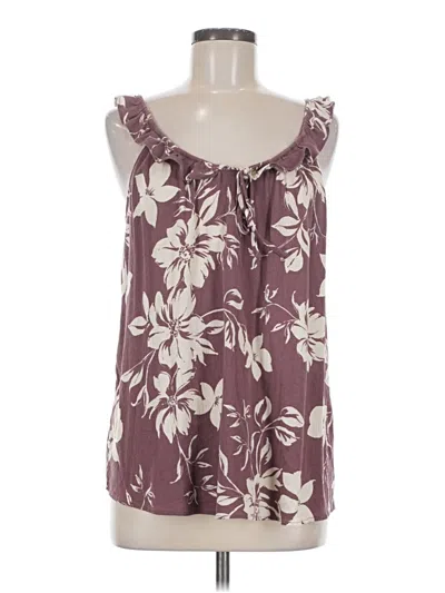 Pre-owned Torrid Sleeveless Blouse In Burgundy