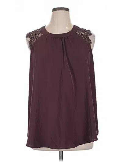 Pre-owned Torrid Sleeveless Blouse In Burgundy