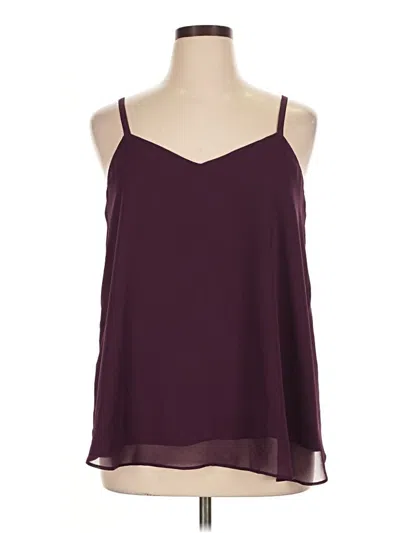 Pre-owned Torrid Sleeveless Blouse In Burgundy