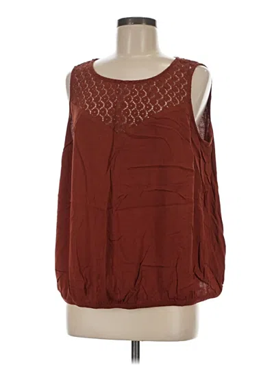Pre-owned Torrid Sleeveless Blouse In Burgundy