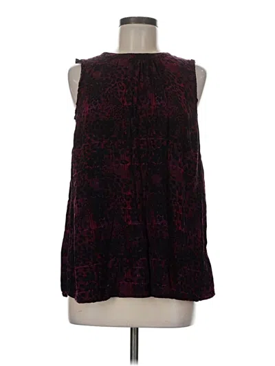 Pre-owned Torrid Sleeveless Blouse In Burgundy