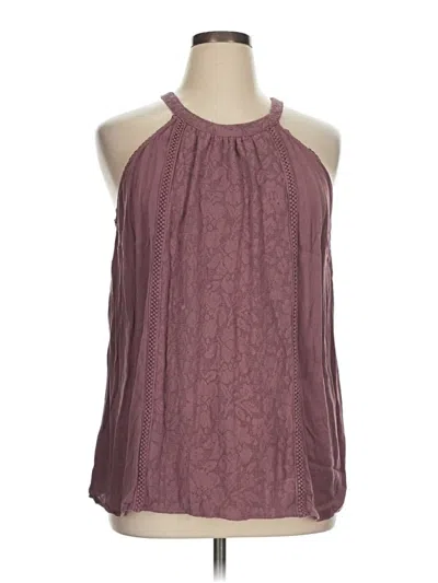 Pre-owned Torrid Sleeveless Blouse In Burgundy
