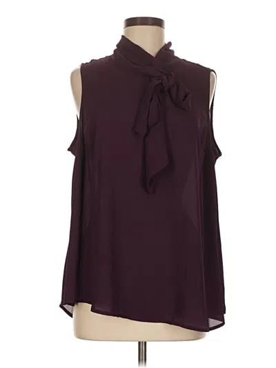 Torrid Sleeveless Blouse In Burgundy