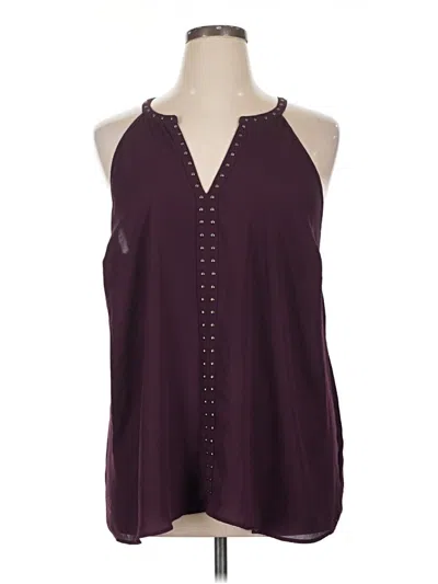 Pre-owned Torrid Sleeveless Blouse In Burgundy