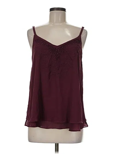 Pre-owned Torrid Sleeveless Blouse In Burgundy