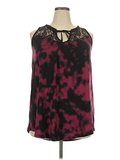 Torrid Sleeveless Blouse In Burgundy