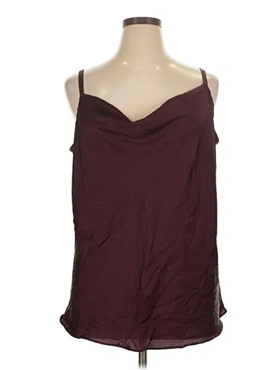 Pre-owned Torrid Sleeveless Blouse In Burgundy