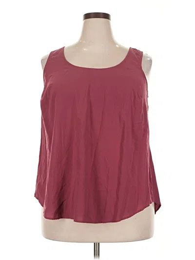 Pre-owned Torrid Sleeveless Blouse In Burgundy
