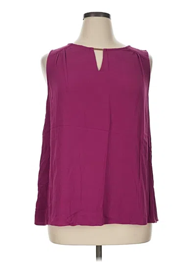 Pre-owned Torrid Sleeveless Blouse In Burgundy