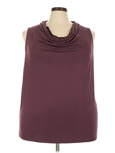 Torrid Sleeveless Blouse In Burgundy