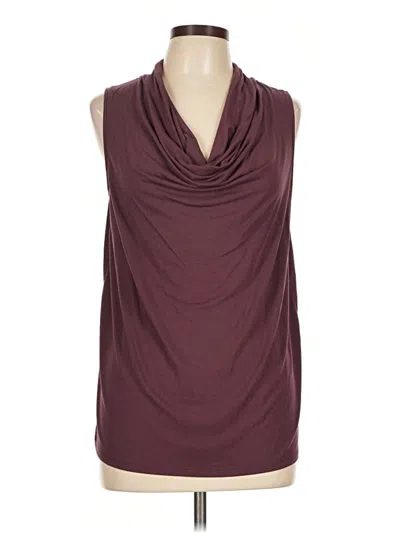 Pre-owned Torrid Sleeveless Blouse In Burgundy
