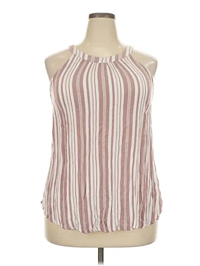 Pre-owned Torrid Sleeveless Blouse In Burgundy