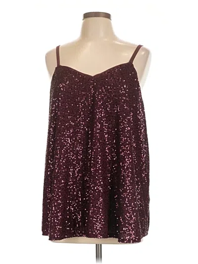 Torrid Sleeveless Blouse In Burgundy