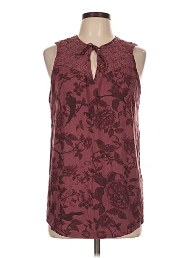 Pre-owned Torrid Sleeveless Blouse In Burgundy