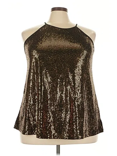 Pre-owned Torrid Sleeveless Blouse In Gold