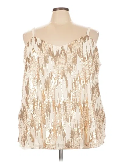 Pre-owned Torrid Sleeveless Blouse In Gold