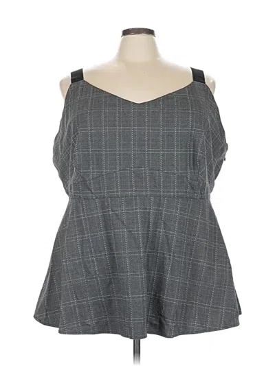 Pre-owned Torrid Sleeveless Blouse In Gray
