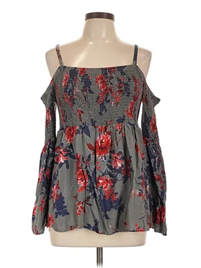 Pre-owned Torrid Sleeveless Blouse In Gray