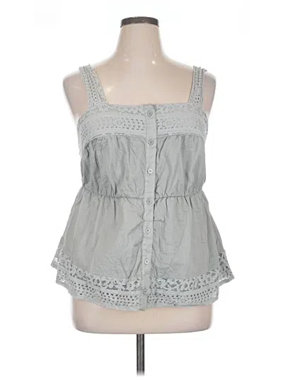 Pre-owned Torrid Sleeveless Blouse In Gray