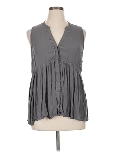 Pre-owned Torrid Sleeveless Blouse In Gray