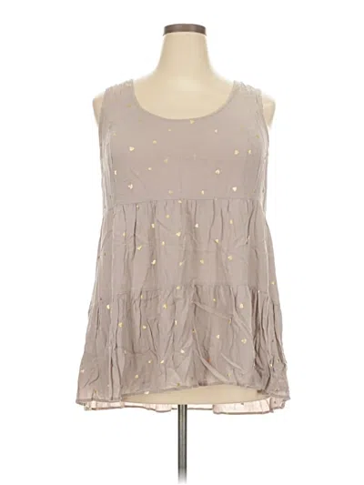 Pre-owned Torrid Sleeveless Blouse In Gray