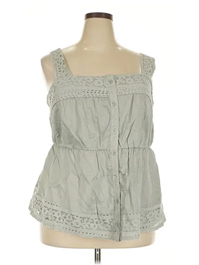 Torrid Sleeveless Blouse In Gray