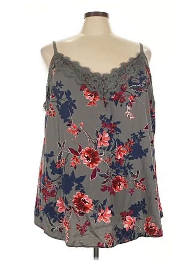 Pre-owned Torrid Sleeveless Blouse In Gray