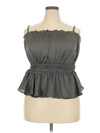 Pre-owned Torrid Sleeveless Blouse In Gray