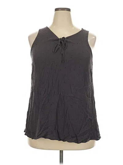 Pre-owned Torrid Sleeveless Blouse In Gray