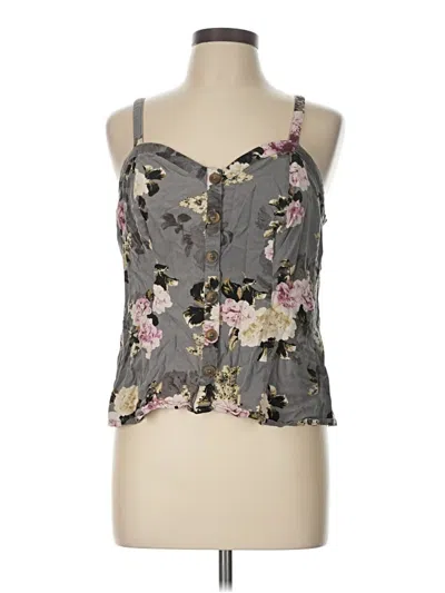 Pre-owned Torrid Sleeveless Blouse In Gray