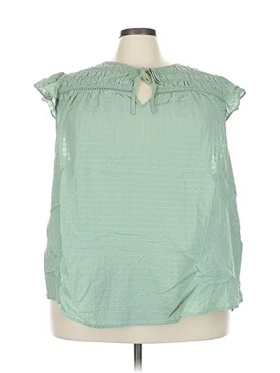 Torrid Sleeveless Blouse In Green