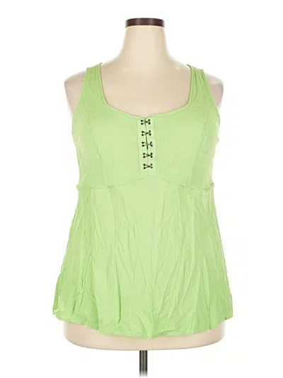 Pre-owned Torrid Sleeveless Blouse In Green