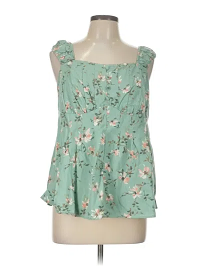 Pre-owned Torrid Sleeveless Blouse In Green
