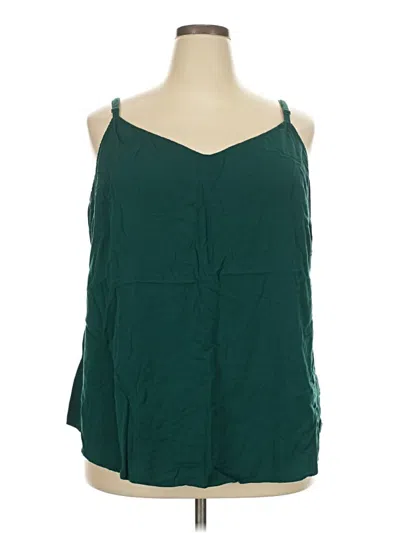 Pre-owned Torrid Sleeveless Blouse In Green