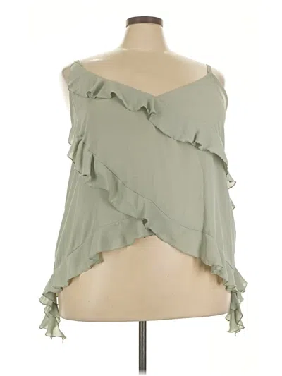 Pre-owned Torrid Sleeveless Blouse In Green