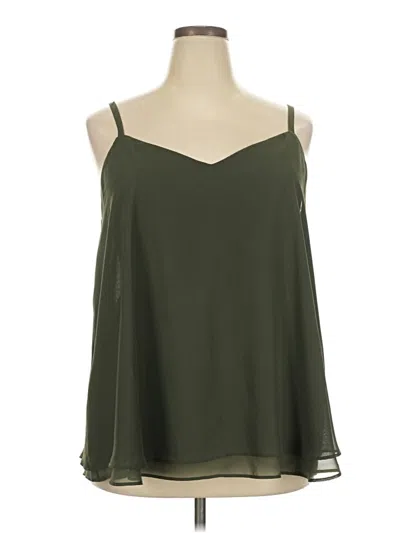 Pre-owned Torrid Sleeveless Blouse In Green