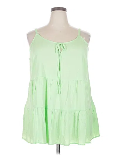 Pre-owned Torrid Sleeveless Blouse In Green