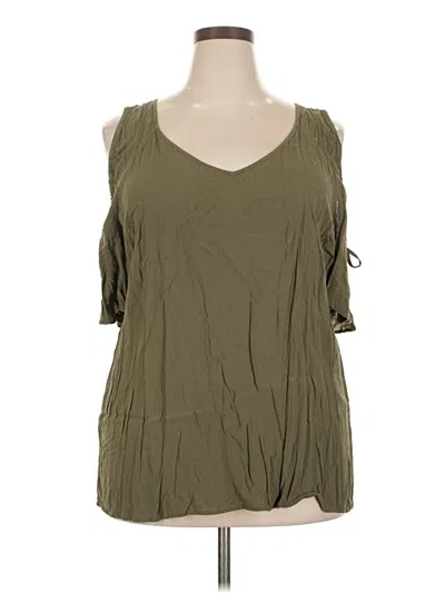 Pre-owned Torrid Sleeveless Blouse In Green