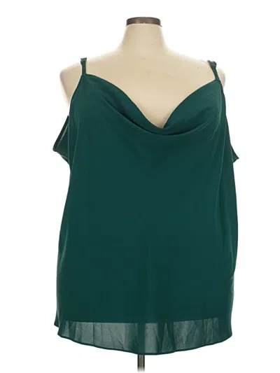 Pre-owned Torrid Sleeveless Blouse In Green