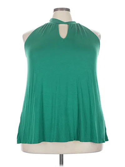 Pre-owned Torrid Sleeveless Blouse In Green