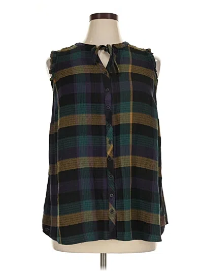 Pre-owned Torrid Sleeveless Blouse In Green