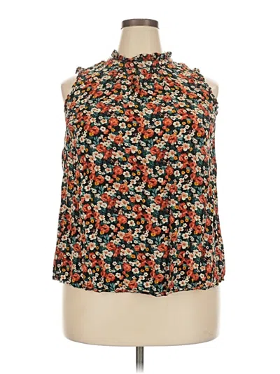 Pre-owned Torrid Sleeveless Blouse In Green